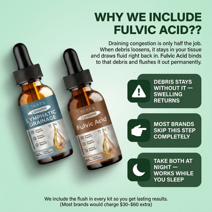 2-Step Lymph Cleanse  Lymphatic drainage + Fulvic acid
